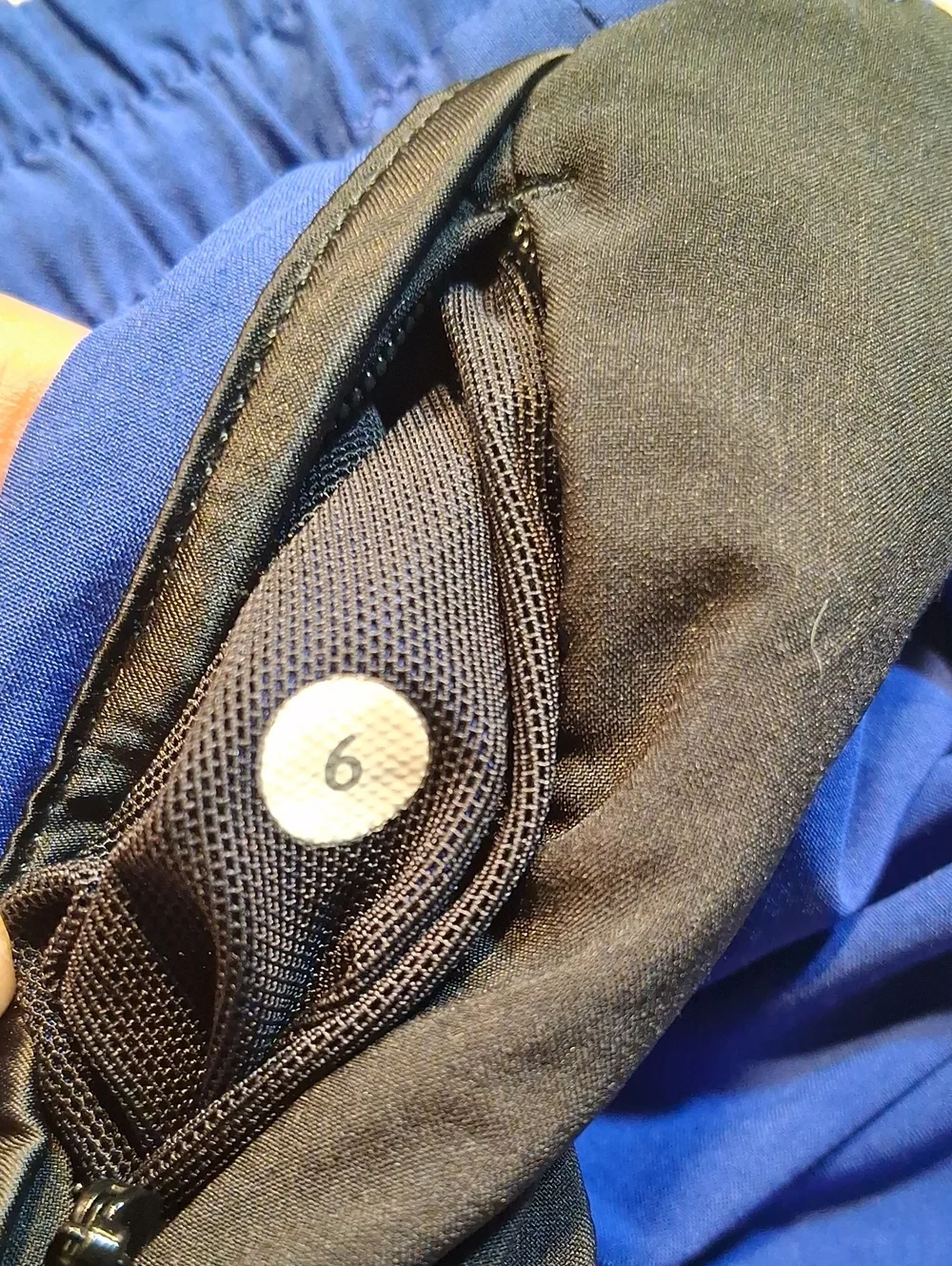 lululemon athletica Royal Blue and Black Athletic Hotty Hot Short